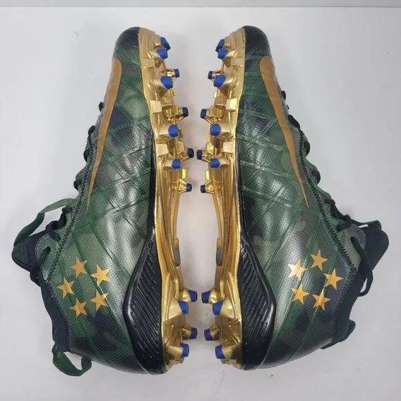 Nike Field General 3 Elite TD Men's Green Gold Football Cleats Us Size 12 - Picture 6 of 9